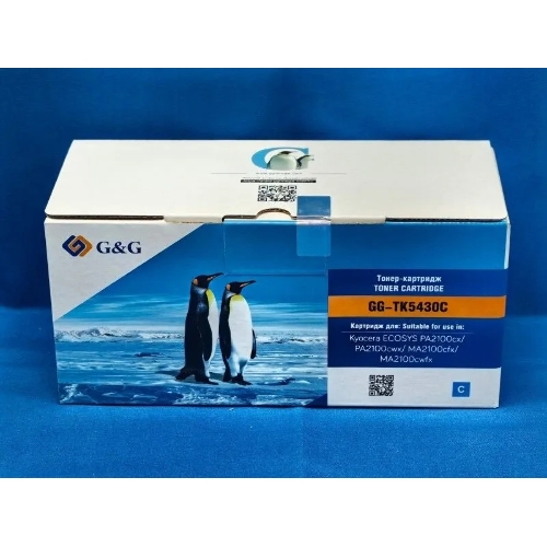 Картридж лазерный G&G GG-TK5430C TK-5430C голубой (1250 стр.) для Kyocera Ecosys PA2100cx/PA2100cwx/MA2100cfx/MA2100cwfx