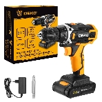 Дрель-шуруповерт Deko Banger 20V ONE+, 20 В, 1,5 Ач, 42 Нм, щеточный