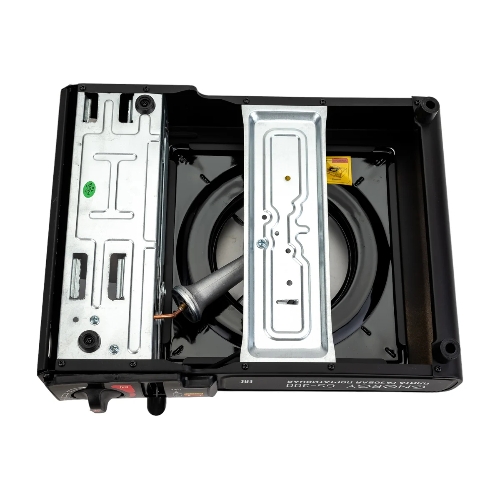 Плита настольная газовая Energy GS-300 чёрный, 2,5 кВт, газовая горелка, конфорки - 1, металл, поворотный регулятор