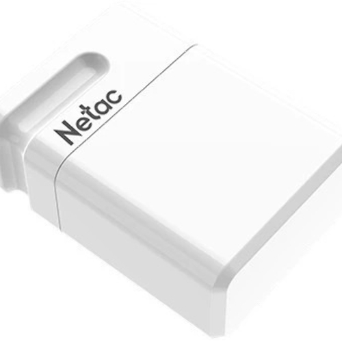 Флешка USB Netac U116 mini (NT03U116N-064G-32WH), 64Gb, USB 3.2, R/W 90/30, белый