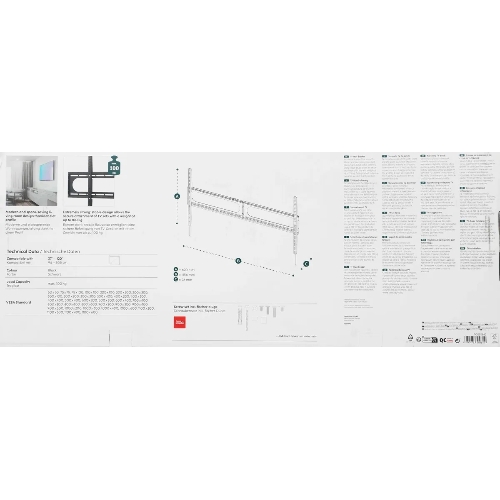 Кронштейн для телевизора Hama 00220843 черный 37