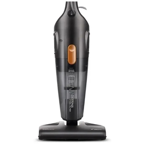 Пылесос вертикальный Deerma DX115C черный, питание от сети, 600 Вт, уборка сухая, пылесборник 1.2 л