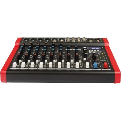 Микшерный пульт PROEL [MQ1222X] 12-ти канальный, 24 бит/48 кГц DSP, Bluetooth, медиа-плеер, 4x Combo XLR мик./лин. входа, 2x XLR+1/4" TRS (L/R) стерео мик./лин. входа, 2x XLR+1/4" TRS Main вых., 2x2 USB аудио интерфейс, 2x USB-A порта