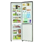 Холодильник Hitachi R-BG410PUC6 GbK черный двухкамерный 215/105л морозилка снизу, No Frost