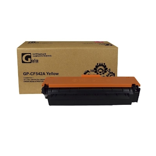 Картридж лазерный GalaPrint GP-CF542A (№203A) желтый (1300 стр) для HP Color LaserJet Pro CM254/CM254dw/CM254nw/CM280/CM280nw/CM281/CM281fdn/CM281fdw