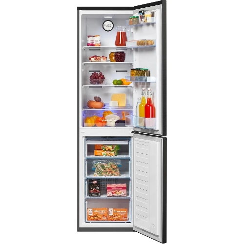 Холодильник Beko B3R0CNK332HXBR черный сапфир двухкамерный 200/100л морозилка снизу, No Frost