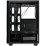 Компьютерный корпус HSPD F510, Panoramic Mid Tower, черный, TG, 0.5 SPCC, 3x120мм ARGb ATX, mATX, mITX 180/280/160мм 1x2.5