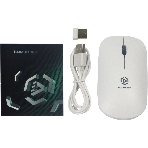 Мышь беспроводная Raskat M003WR белый, 2400 dpi, радиоканал, Bluetooth, USB, кнопки - 3