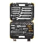 Набор инструментов Kranz 1/2, 1/4, CrV, пластиковый кейс, 82 предмета