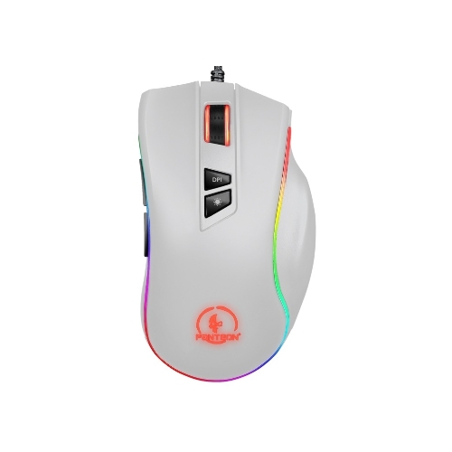 Мышь проводная Jet.A Panteon PS88 белый, 6200 dpi, USB, кнопки - 9