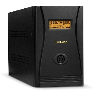 Источник бесперебойного питания ExeGate EP285484RUS SpecialPro Smart LLB-1000.LCD.AVR.C13.RJ.USB 1000VA/650W, LCD, AVR, 6*IEC-C13, RJ45/11, USB, черный