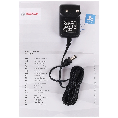 Пылесос вертикальный Bosch BCHF 2MX20 синий, питание от аккумулятора, 150 Вт, уборка сухая, пылесборник 0.4 л