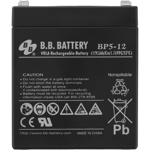 Батарея для ИБП B.B. Battery/BP 5-12/12V/5Ah