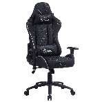 Кресло Cactus CS-CHR-030BLS черный, экокожа, подголовник