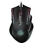 Мышь проводная Qumo Medusa M81 черный, 3200 dpi, USB, кнопки - 7