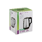 Чайник электрический Homestar HS-1003 1.8л нержавейка, черный