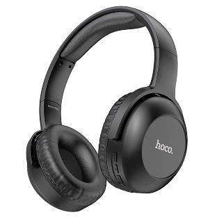 Беспроводные/проводные наушники Hoco W33 черный, полноразмерные, Bluetooth + проводной, складная конструкция, до 10 ч.