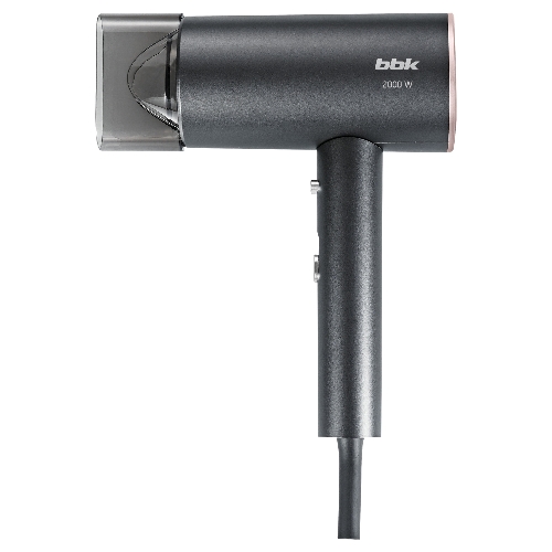 Фен BBK BHD3002 графит, 2000 Вт, ионизация, компактный