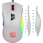 Мышь проводная Jet.A Panteon PS88 белый, 6200 dpi, USB, кнопки - 9