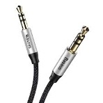 Кабель Baseus CAM30-CS1 Yiven Audio Cable M30 AUX 3.5мм (M) to AUX 3.5мм (M) 1.5m Silver+Black