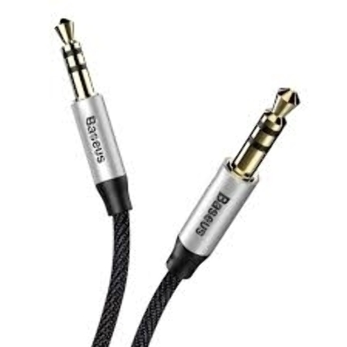 Кабель Baseus CAM30-CS1 Yiven Audio Cable M30 AUX 3.5мм (M) to AUX 3.5мм (M) 1.5m Silver+Black