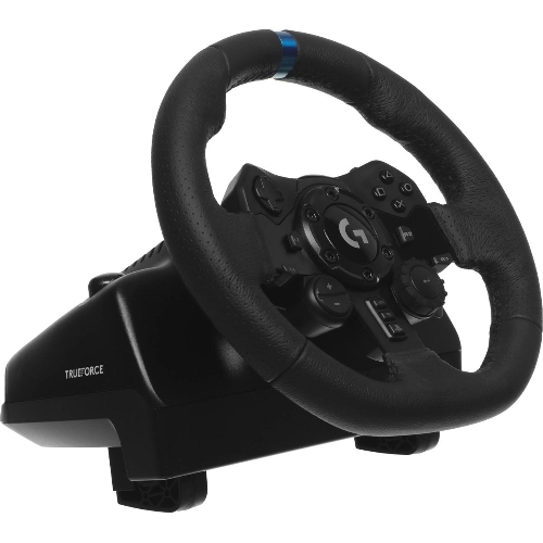 Руль Logitech G923 10кноп. (с педалями) черный