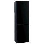 Холодильник Hitachi R-BG410PUC6 GbK черный двухкамерный 215/105л морозилка снизу, No Frost