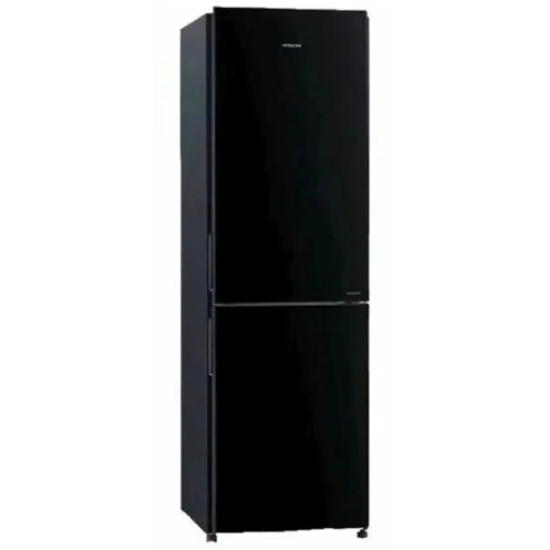 Холодильник Hitachi R-BG410PUC6 GbK черный двухкамерный 215/105л морозилка снизу, No Frost