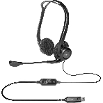 Гарнитура Logitech PC Headset 960 Stereo чёрный, проводная, USB