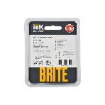 Рамка 1-местная IEK BRITE РУ-1-1-БрА (BR-M12-M-K47) металл алюминий