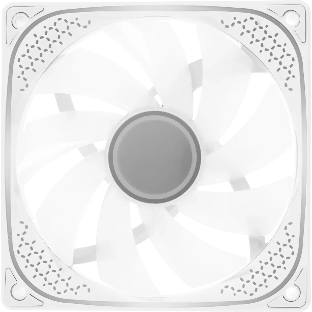 Вентилятор для корпуса Accord ACC-YH12 ARGb 120х120x25 белый 4-pin 27дБ (ACC-YH12 ARGb белый) brown box