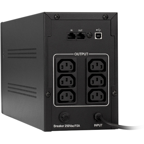 Источник бесперебойного питания ExeGate EP285484RUS SpecialPro Smart LLB-1000.LCD.AVR.C13.RJ.USB 1000VA/650W, LCD, AVR, 6*IEC-C13, RJ45/11, USB, черный