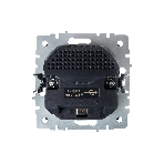 Розетка 1-местная IEK BRITE РЮш10-1-БрЧ (BR-R14-16-U21-D21-K02) 16А, с USB A+A 2.1А, с заземлением с защитными шторками, черный
