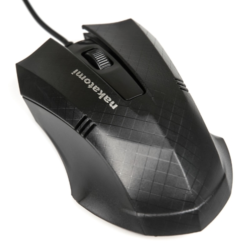 Мышь проводная Nakatomi MON-04U черный, 800 dpi, USB, кнопки - 3