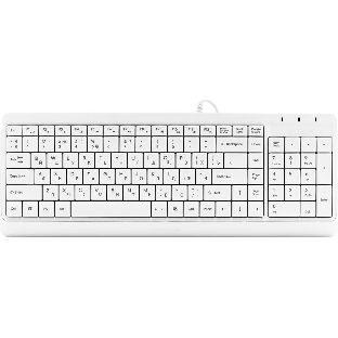 Клавиатура проводная A4Tech Fstyler FK15, USB, белый