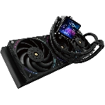 Система жидкостного охлаждения Thermalright Frozen Vision 360 V2 (360мм, LED, Black, ARGB/Fans: 3x120мм, 69CFM, 27dBA, 2150RPM/Pump height 60мм, 23dBA, 3000RPM, Rad thickness 27мм/S: 1700, 1200, 1851, 115X, 2011, 2066, AM5, AM4)