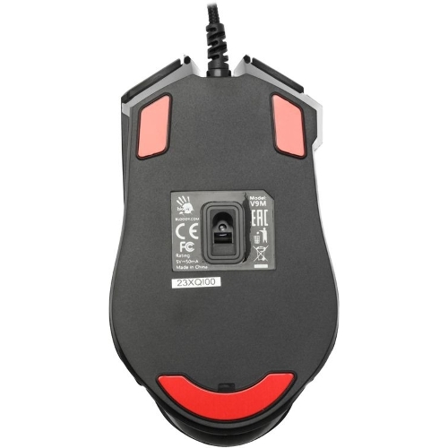 Мышь проводная A4Tech Bloody V9M черный, 4000 dpi, USB, кнопки - 9