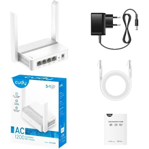 Роутер беспроводной Cudy WR1200E AC1200 10/100BASE-TX