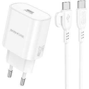 Сетевое зарядное устройство BOROFONE (6941991112270) BA82Aaa 1Type-C 3.0A QC3.0 PD 25W