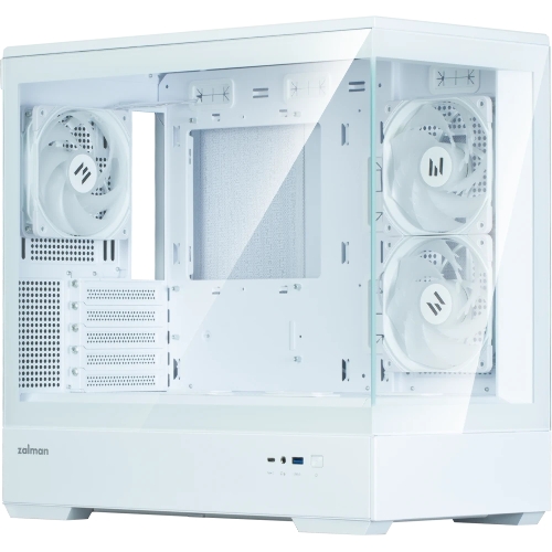 Компьютерный корпус ZALMAN P30 V2, MATX, белый, WINDOW, 2x3.5