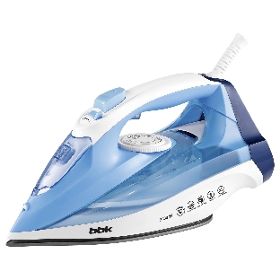 Утюг BBK ISE-2411 голубой, 2400 Вт, 40 г/мин, 140 г/мин, 300 мл