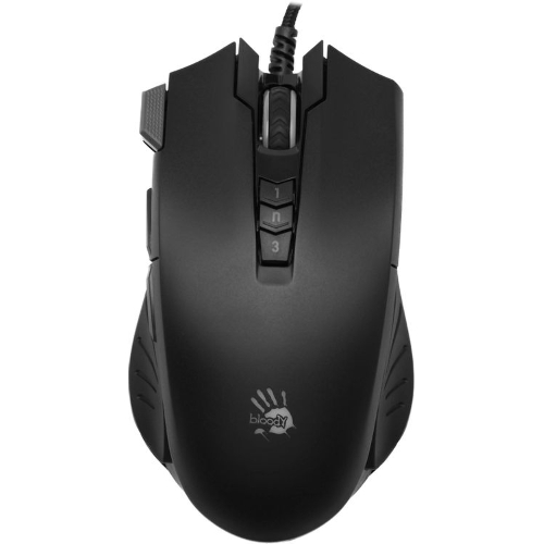 Мышь проводная A4Tech Bloody V9M черный, 4000 dpi, USB, кнопки - 9