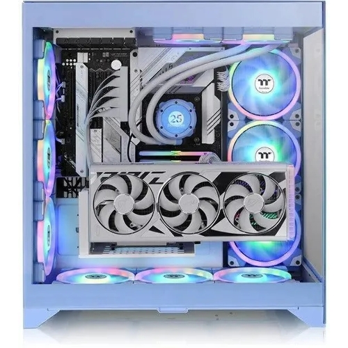Компьютерный корпус Thermaltake CTE E600MX Hydrangea синий без БП E-ATX 11x120мм 4x140мм 2xUSB 3.0 audio bott PSU