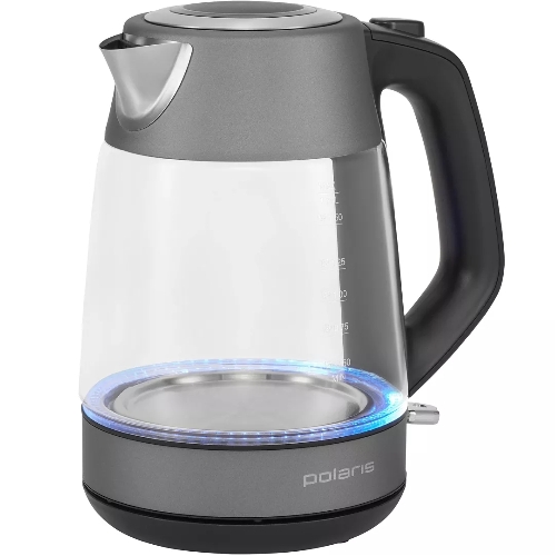 Чайник электрический Polaris PWK1760CGL графит, 1,7 л, 2150 Вт, стекло