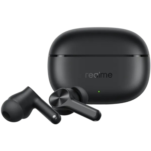 Наушники TWS Realme Buds T200x черный, внутриканальные, Bluetooth, до 30 ч