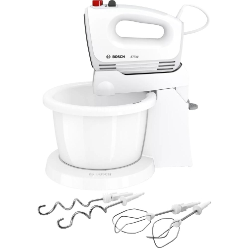 Миксер Bosch MFQ2600G белый, ручной, 375 Вт, 3 л, 4 скорости