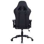 Кресло Cactus CS-CHR-030BLS черный, экокожа, подголовник