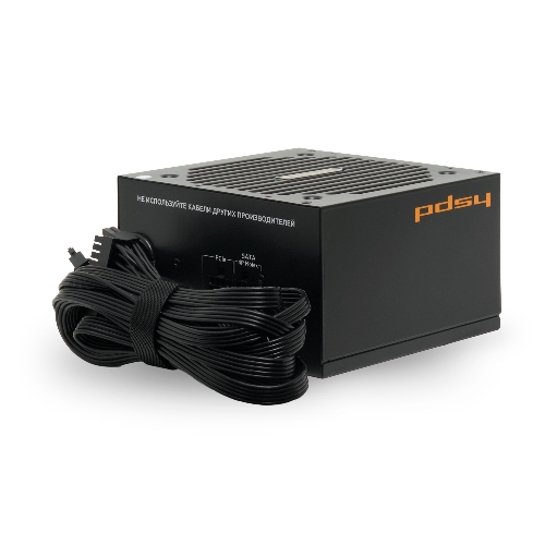Блок питания Power Supply HSPD, 600W 80 PLUS Bronze (ATX, 2.31, Semi-modular, 1x24(20+4)pin 550мм, 1xCPU*2 8(4+4)pin 600+150мм, 1xPCIe*2 8(6+2)pin 500+150мм, 2xSATA*3 400+150+150мм, 1xMOLEX4pin*3+FDD 400+150+150+150мм, Active, 120x120мм, 150x140x86мм, APFC, OVP, UVP, SCP, OPP, OCP, OTP, черный)