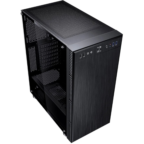 Компьютерный корпус Accord 3407 черный без БП ATX 2xUSB 2.0 2xUSB 3.0 audio bott PSU