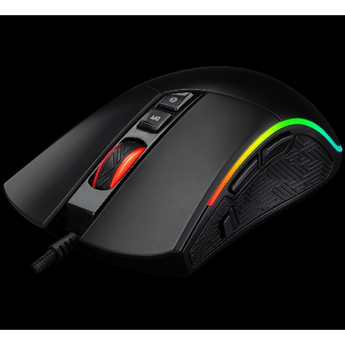 Мышь проводная Jet.A Panteon PS80 черный, 5000 dpi, USB, кнопки - 9